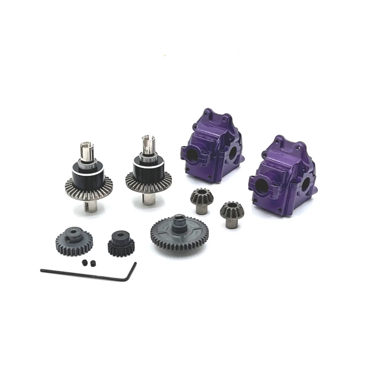

Metal Gearbox Differential Gears for 144001 124016 124019 124007 -001 -006 AM-X12 RC Car Parts,2