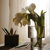 modern art vase transparent flower glass hydroponics flowers office luxury vase decoration evasi per fiori nordic home decor