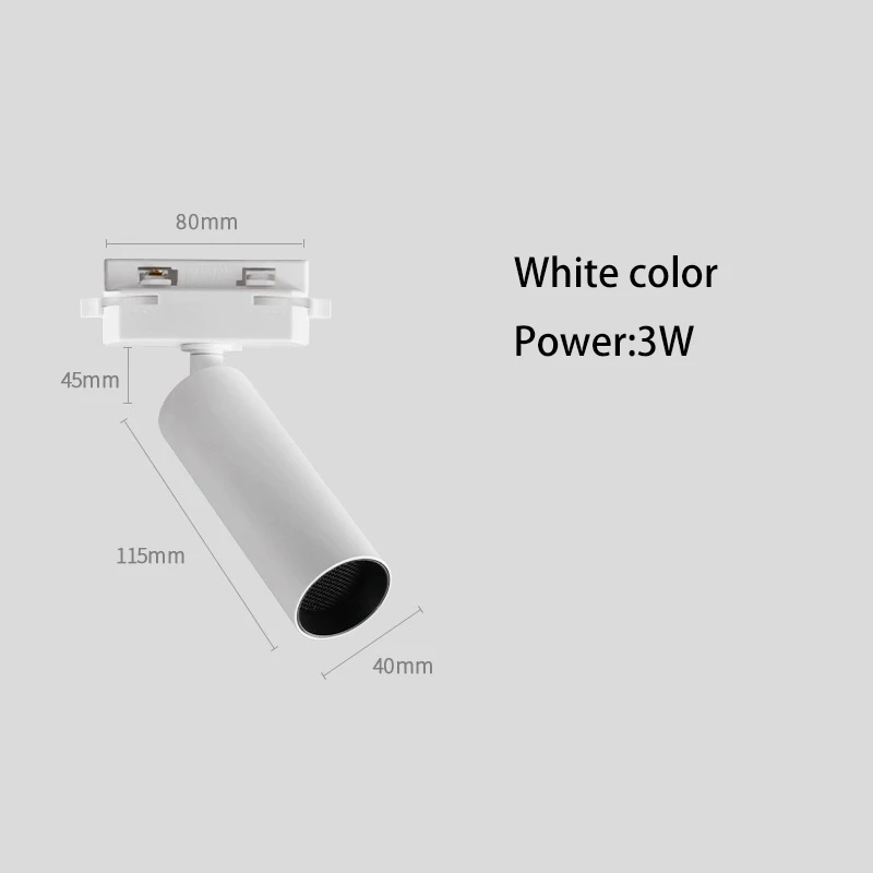 

Светодиодный трековый светильник, 3-градусный луч, точечный светильник, регулируемый угол, антибликовый прожектор, музейная комната, атмосфера, настенное освещение для мытья