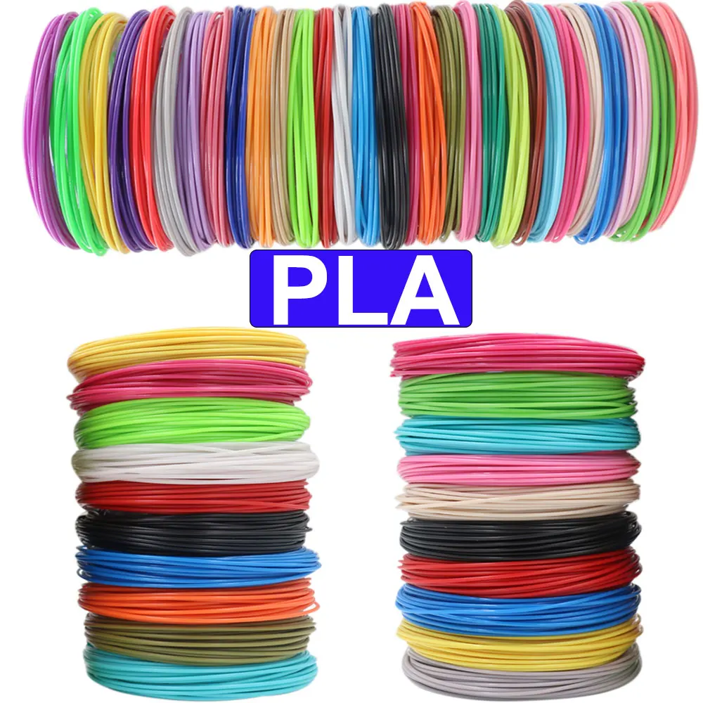 

PLA Filament for 3D Pen Printing 10/20/30 Colors 50M 100M 150M 200M Odorless Safe Plastic Refill for 3D Children's Printing Pens