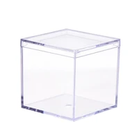 1pcs transparent clear wedding candy favors and gifts boxes cube portable organizer container chocolate candy box for party