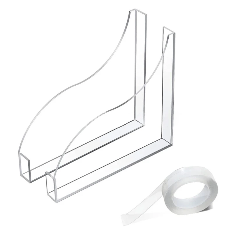 

Shower Splash Guard with Tape Kit Bathtub Corner Fixing Gadge Supplies Dropship