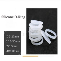 50100 pcs cs 1 5mm siliconefluorine rubber o ring id 2 27mm good elasticity temperature resistance wear resistant preservative