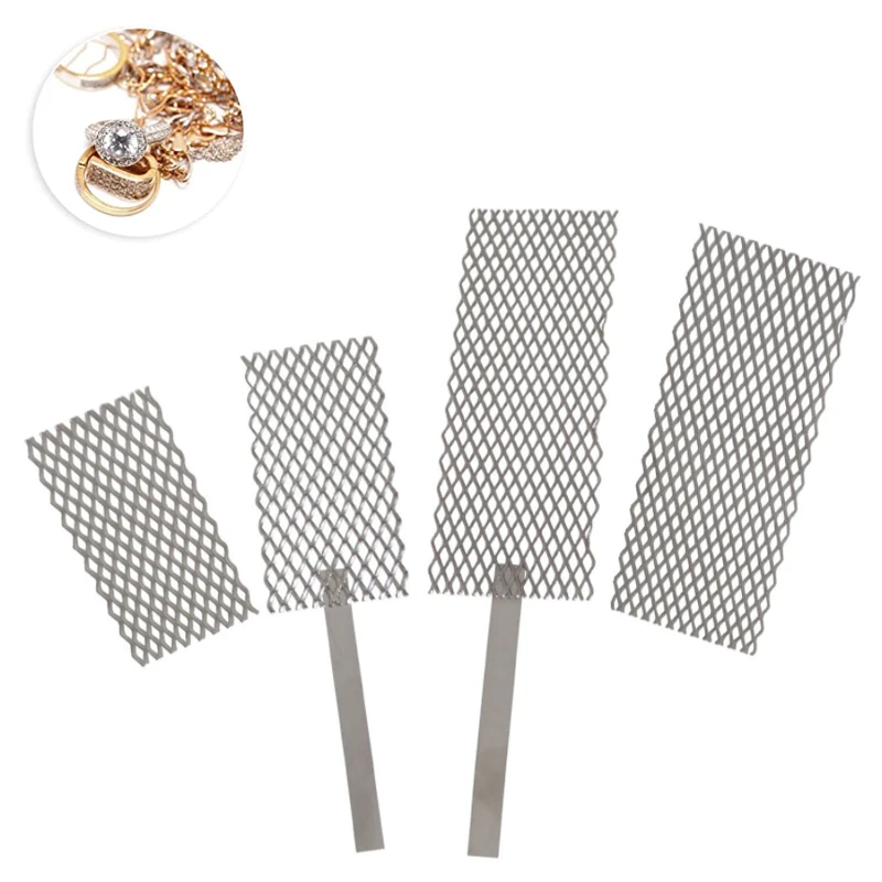 

1pcs Platinum Titanium Mesh With Handle Electroplating Titanium Mesh Electrode Gold And Silver Jewelry Electroplating Positive