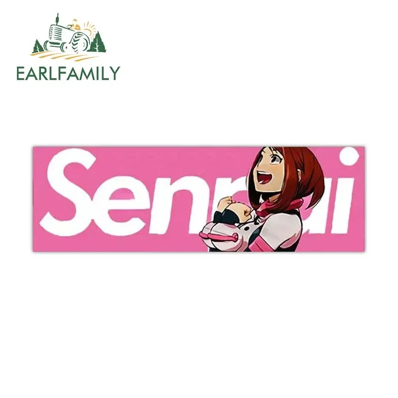 EARLFAMILY 13 см для симпатичного дрифта Zero Two Senpai Slap Автомобильная наклейка аниме