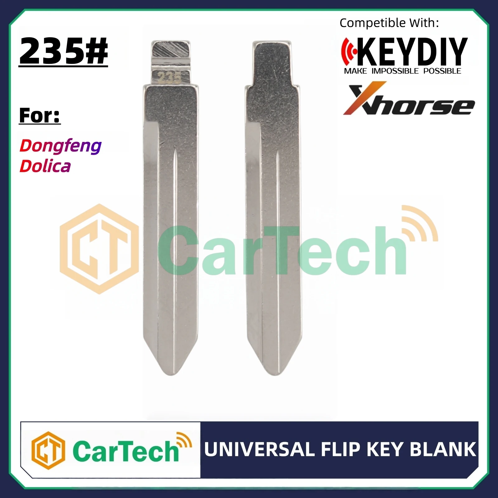 Фото 01 # HU49 необрезанный флип-пустой ключ для KEYDIY KD XHORSE VVDI Универсальный пульт дистанционного управления для Audi VW Volkswagen Seat Porsche Jetta Santana №1