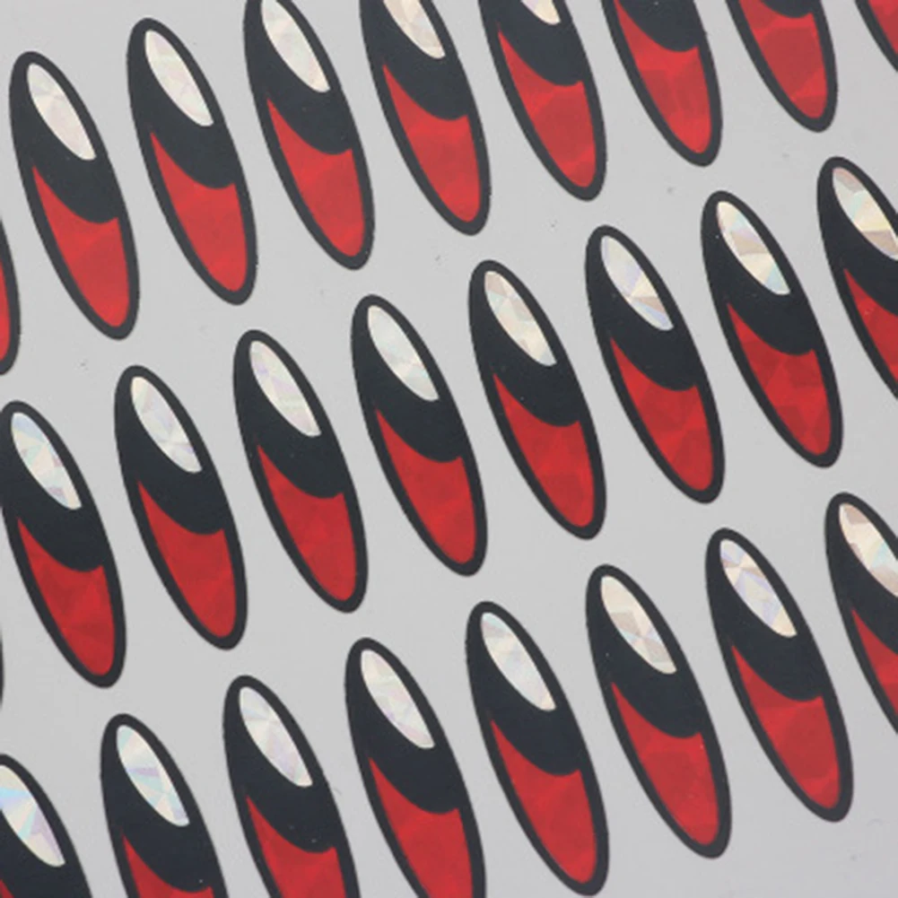 

100 Pcs Luya Fake Baits 3D Simulation Eyeball Flash Flat Stickers Back Glue Simulation Fisheye Artificial Fish Eyes