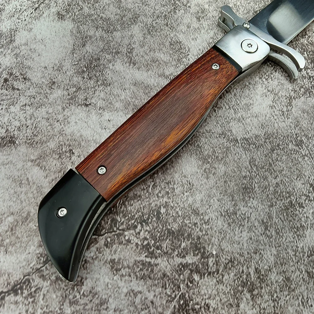 Складной Нож Finka Nkvd Лезвие Из Нержавеющей Стали 440c Деревянная Ручка Тактическая