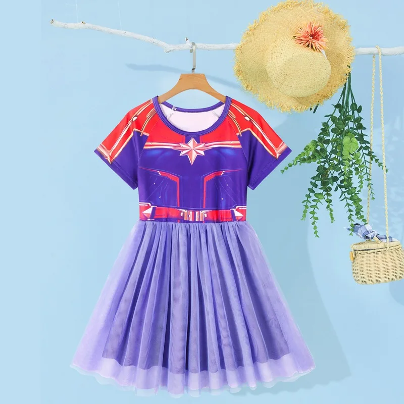 

Disney Girls Dress Costume for Kids TuTu Dress Halloween Costume (2-10Years) Captain Girls Party Dress Christmas Birthday Gift