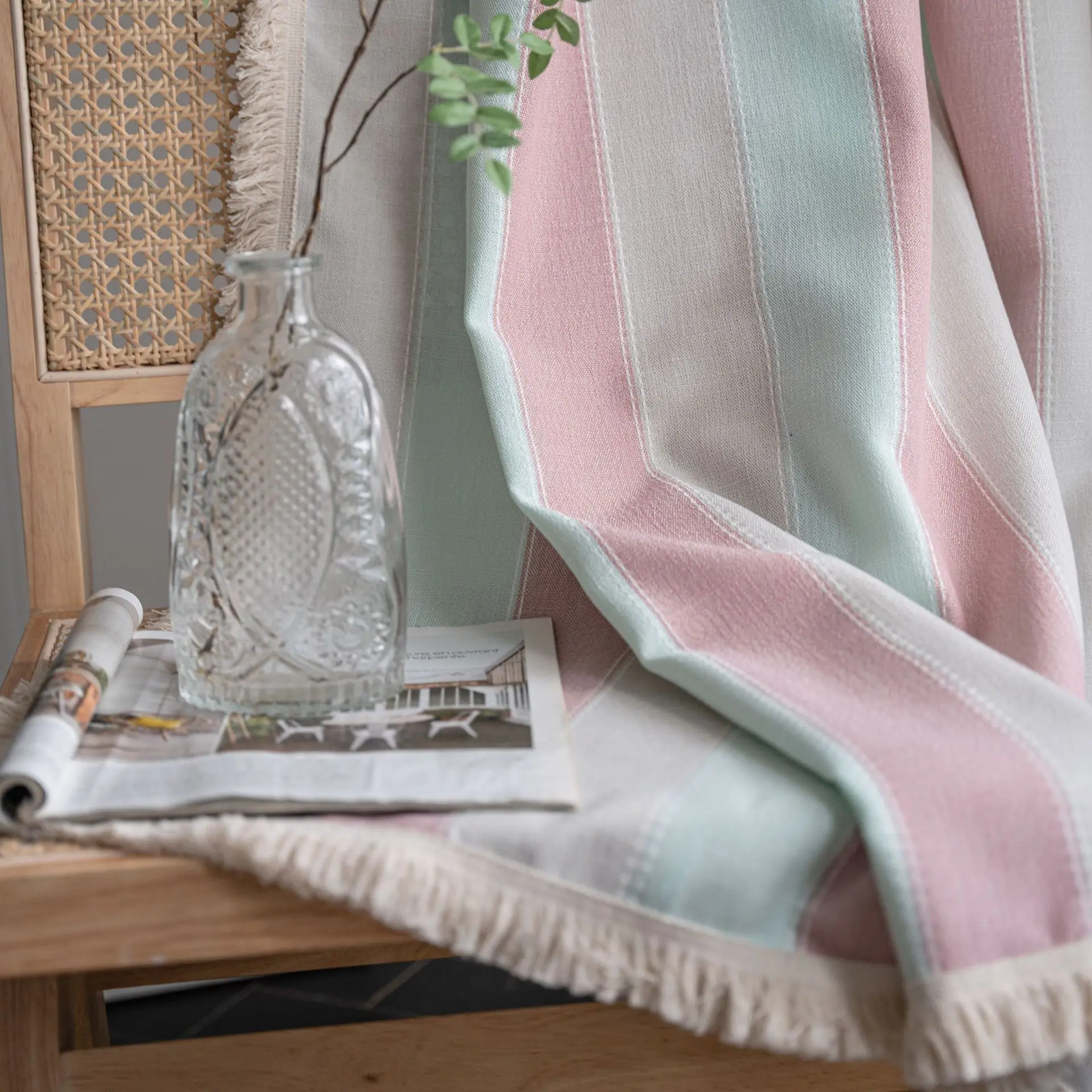 Полузатемняющие занавески для гостиной спальни кухни домашние декоративные в