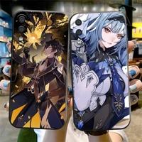 anime genshin impact phone case for samsung galaxy a11 a20 a21s a52 4g 5g a71 4g 5g a72 funda liquid silicon silicone cover