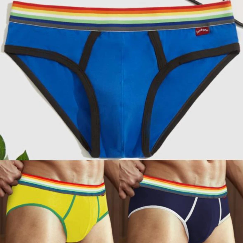 3Pcs Fashion Men's Panties Mens Briefs Underwear Men Briefs Bikini Pant Elasticity Cotton Male Underwear Breathable Mens Panties