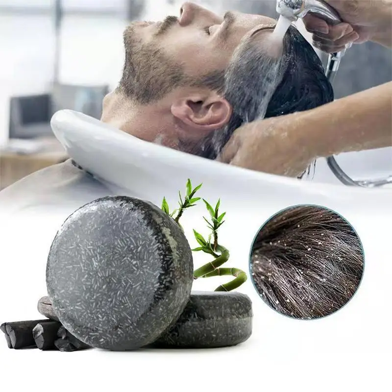 

Soap Hair Darkening Shampoo Bar Repair Gray White Hair Color Dye Face Hair Body Shampoo 60g Natural Organic Hair Conditioner