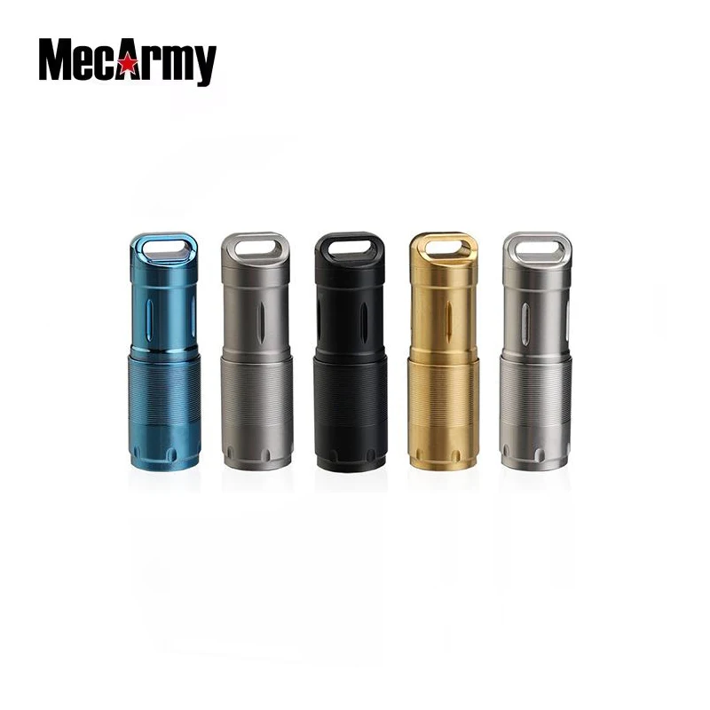 Фото Мини-фонарик MecArmy X2S, 130 лм, USB перезаряжаемый фонарик из нержавеющей стали, EDC, брелок-фонарик, встроенный аккумулятор 10180 №1