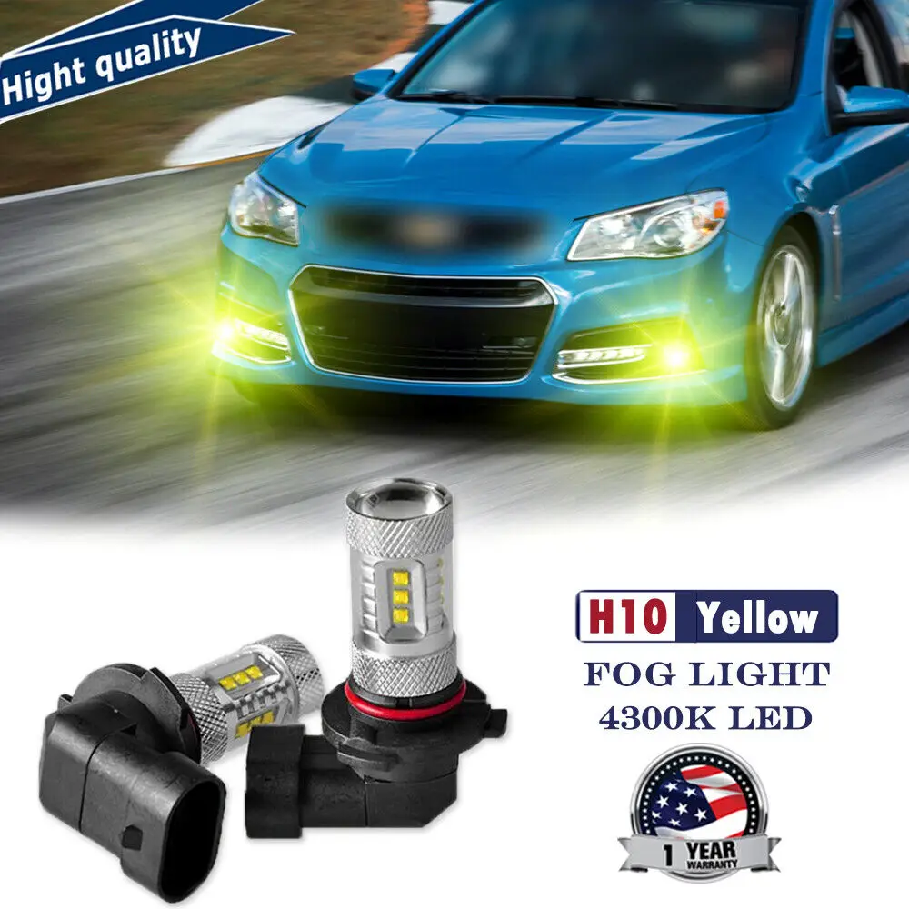 

2 шт., светодиодные противотуманные фасветильник H10 9145 4300K