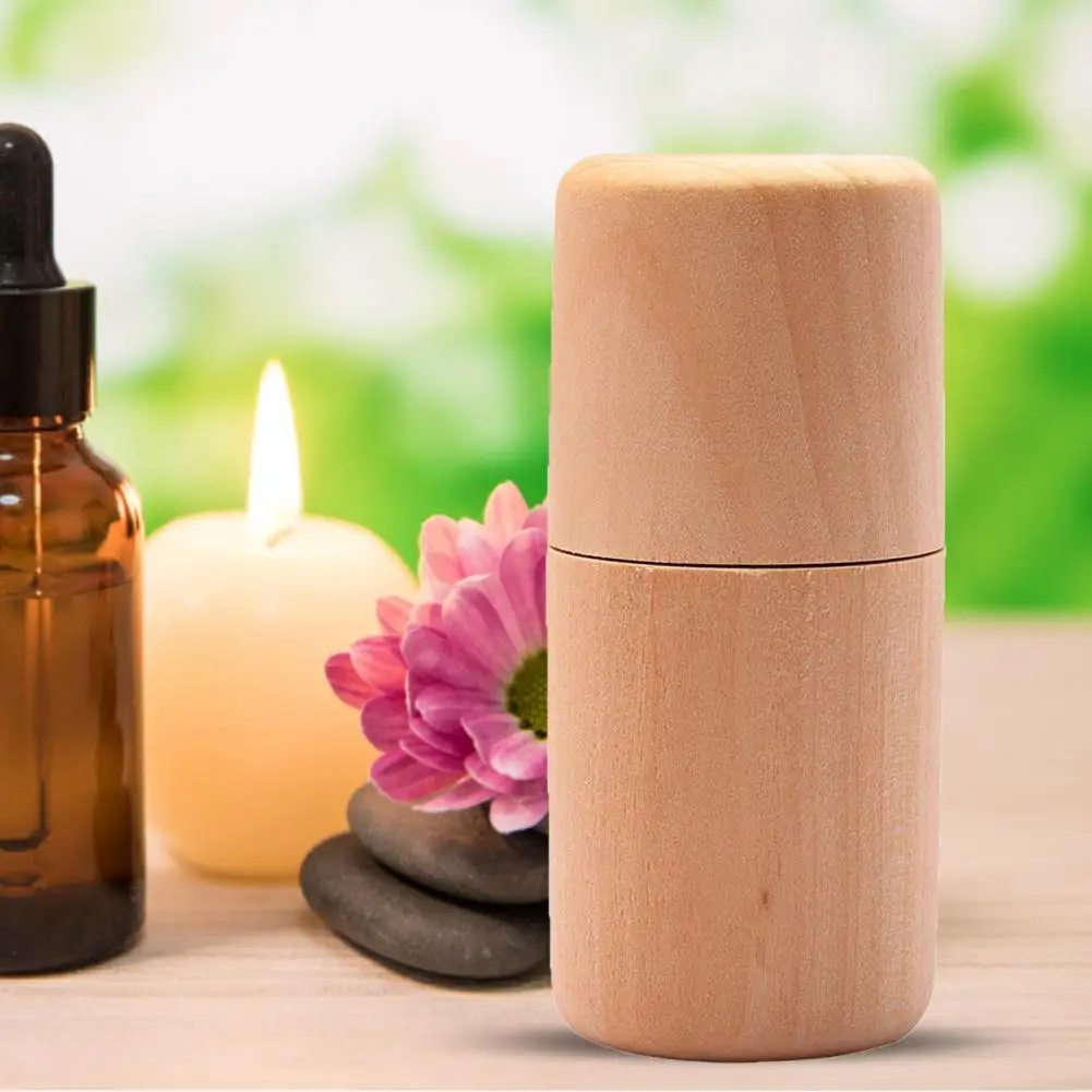 

Essential Oil Box Decorative Long Service Time Lightweight Wooden Essential Oil Bottle for Women
