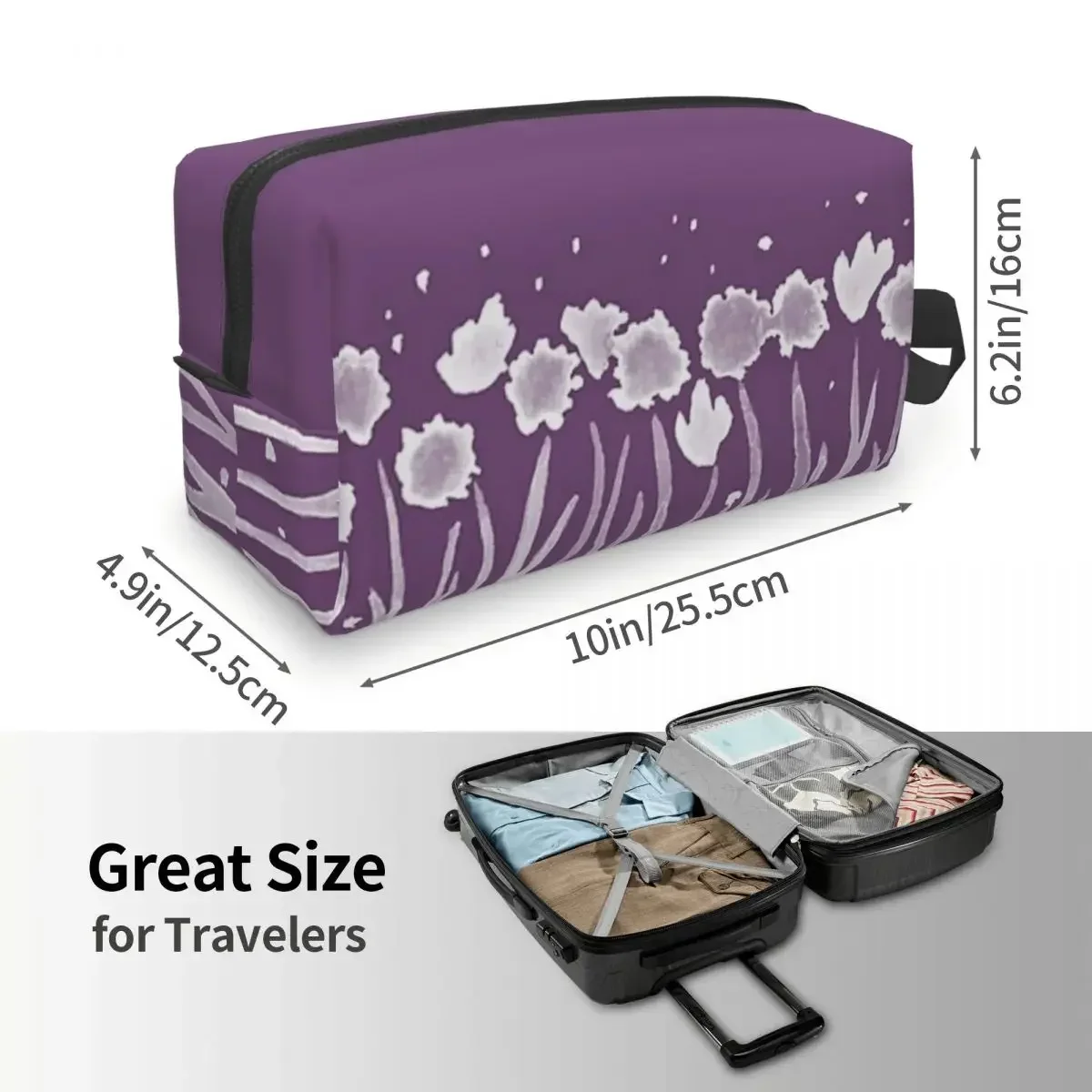 Косметичка для путешествий с акварельным рисунком косметичка органайзер