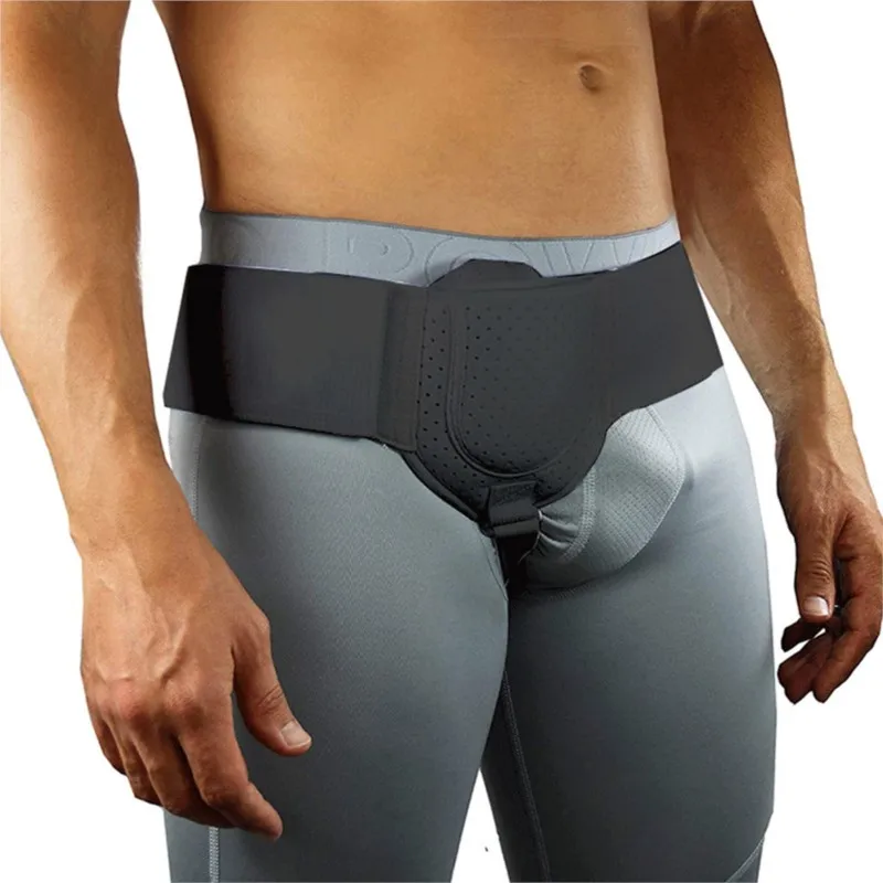 Adult Hernia Belt Truss for Inguinal or Sports Hernia Support Brace Pain Relief Recovery Strap With 1 Removable Compression Pad