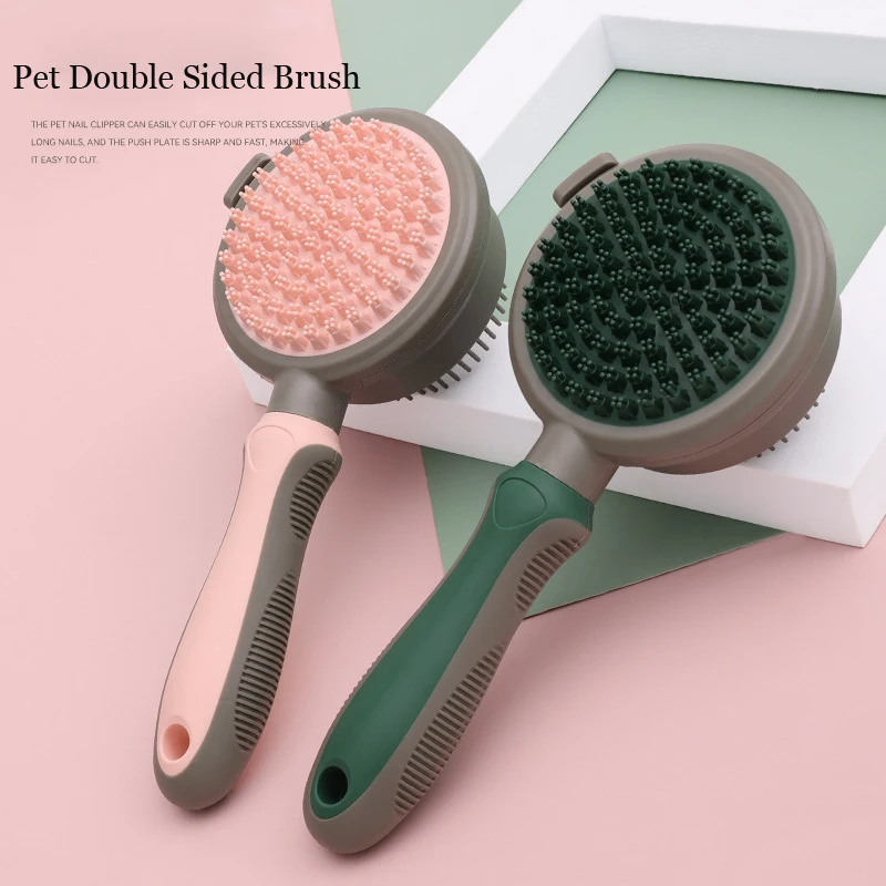 

Щетка для домашних животных, двусторонняя расческа для вычесывания шерсти собак и кошек