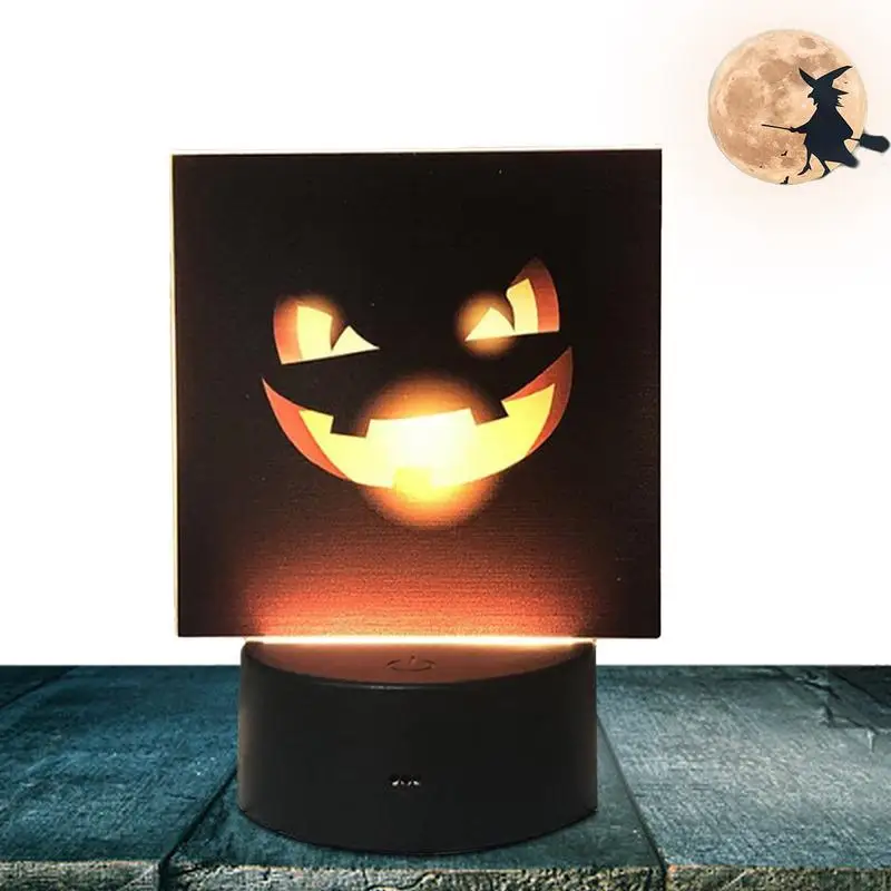 

USB Halloween Lights Exquisite Halloween Tabletop Lamps Charming Halloween Tabletop Light Ornament Funny Decorative Night Lights