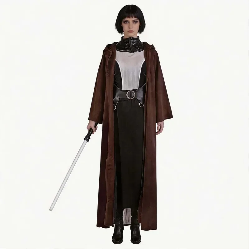 Фото Костюм для косплея LKO Fantasia Nightsisters Asajj Ventress: плащ для женщин, костюм для Хэллоуина и карнавала, одежда для косплея по мотивам фильма «Звездные войны» №3