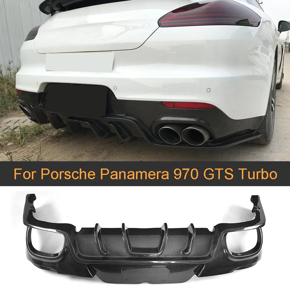 

Диффузор для заднего бампера, губа для Porsche Panamera 970 GTS Turbo S Hatchback Facelift 2014-2016, диффузор для заднего бампера, спойлер
