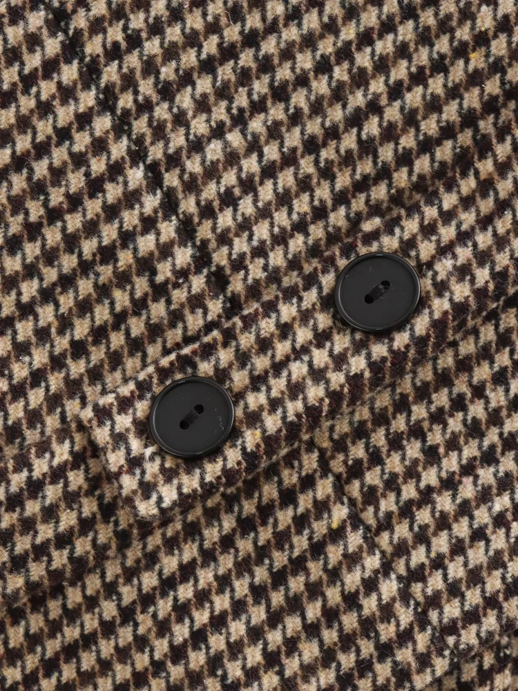 Женский клетчатый укороченный жилет KAOPU ZA винтажный Топ без рукавов с V-образным