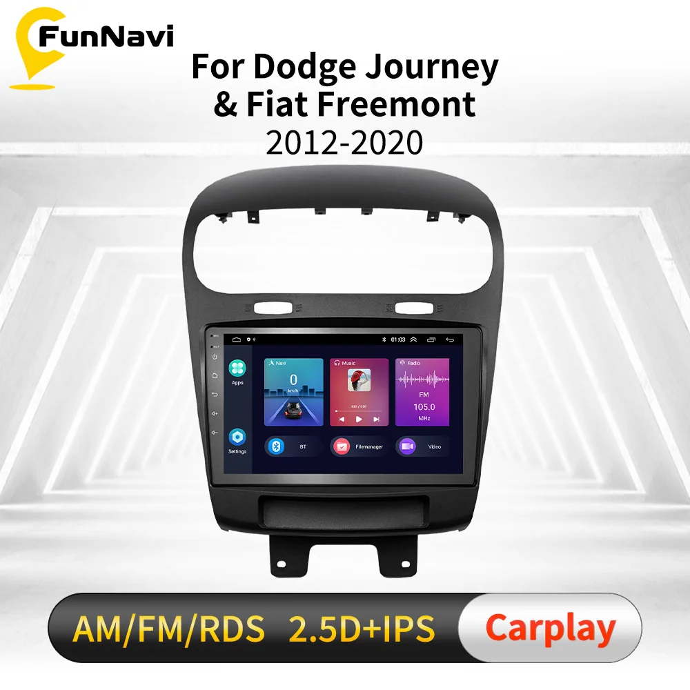 Автомагнитола 2 Din 9 дюймов Android для Dodge Journey Fiat Freemont 2012-2020 Gps радио автомобильный