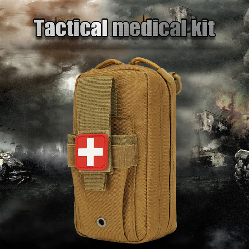 

Military Combat Medical Storage Bag Tactical Medical Bag Multifunctional Survival Waist Pack Outdoor Sports First Aid Tools