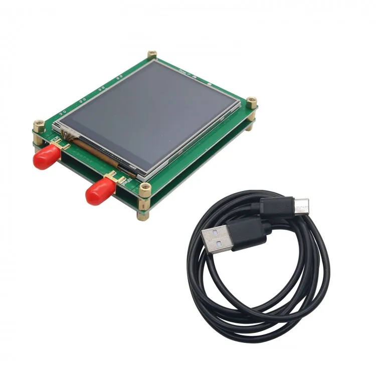 

ADF4350 137.5-4400M RF Signal Generator w/ Touch Screen Spot Frequency Sweep Frequency For PC Control
