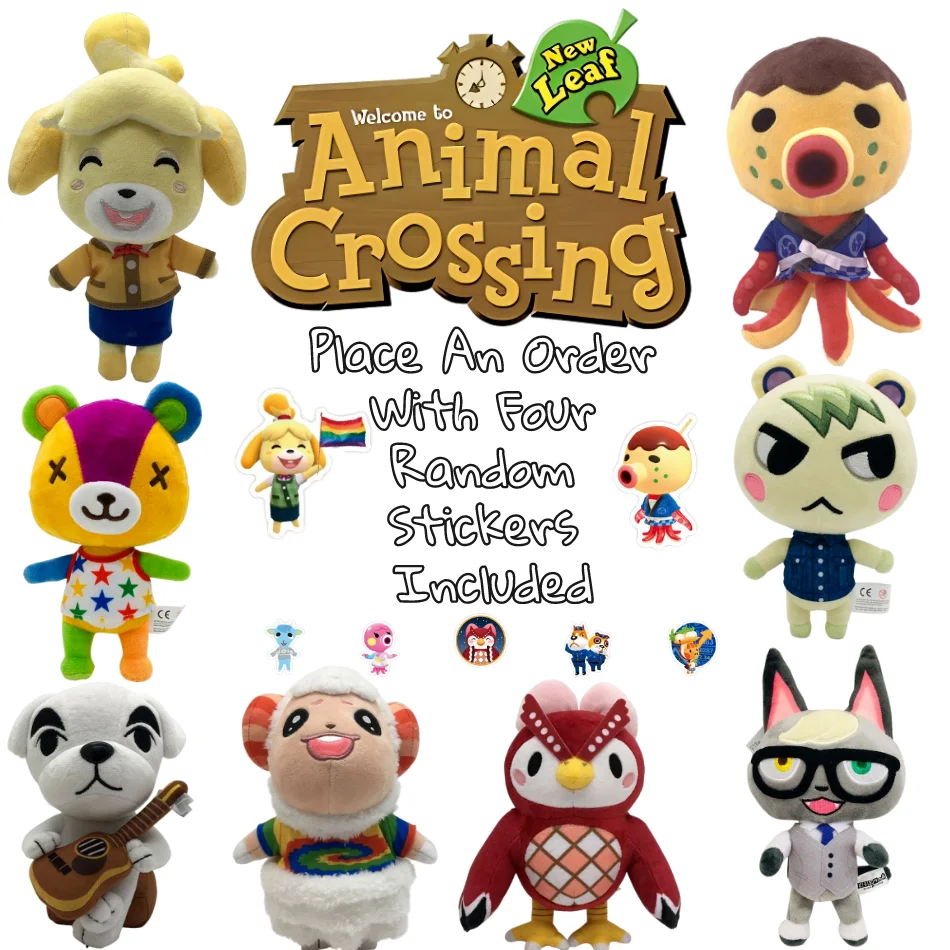 

20Cm Animal Crossing Plush Filled Animal Pattern KK Tom Judy Isabelle Plush Gift Wolf Doll Children's Birthday Gift