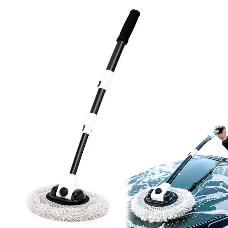 

Car Cleaning Brush Detailing Auto Adjustable Scratch Free Telescopic Rod Design Cleaning Universal Wash Brush For Car RV Truck