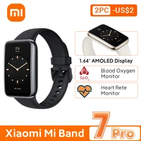 xiaomi mi band 7 pro smart bracelet 6 color amoled screen gps miband 7 pro blood oxygen fitness traker waterproof smart band new