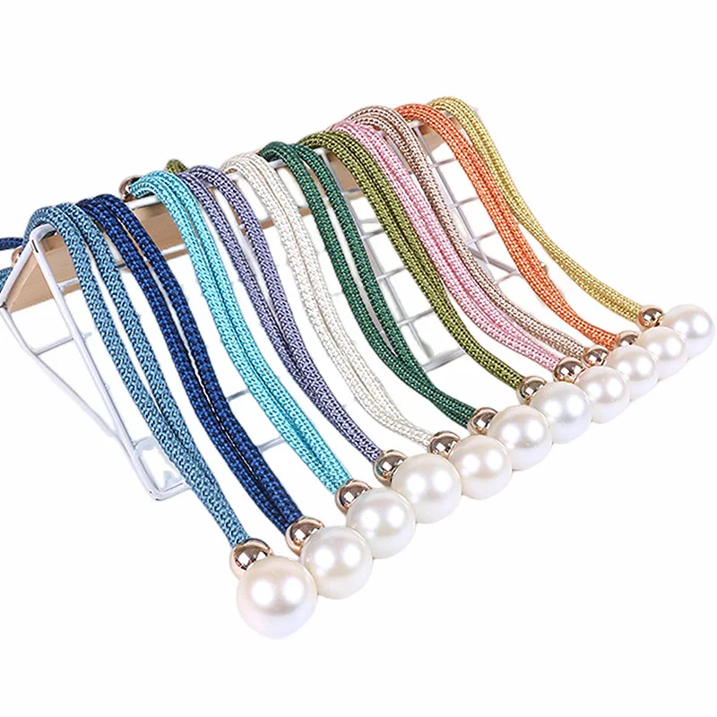 

2PCS Decoration Heavy Balls Curtains Ties Clamps Pompom Curtain Holder Hanging Accessories Clips Pearl Curtain Ring