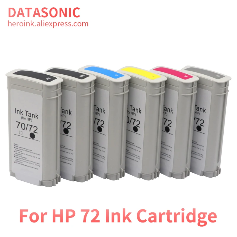

Чернила для HP 72, 6 цветов, 130 мл, совместимые картриджи с чипом для HP 72 Designjet T610 T770 T795 T1100 T1120 T1200 T1300 T2300