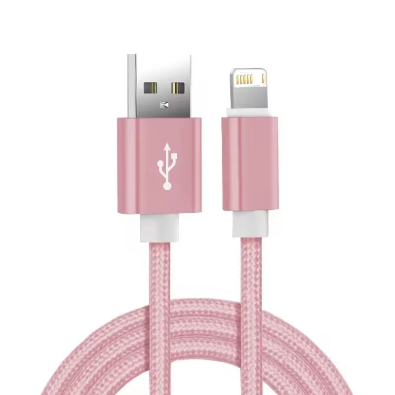 Фото Нейлоновый плетеный USB-кабель для быстрой зарядки для iPhone 11 12 mini 13 14 Pro Max X XR XS 6S 7 8 Plus Кабели для быстрой зарядки 1 м 1,5 м 2 м 3 м №2