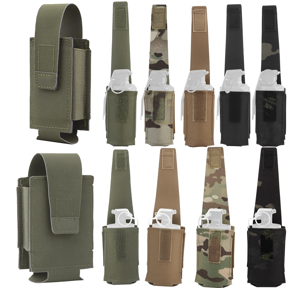 Фото Тактический подсумок для дымовой шашки Molle, подсумок для фонарика, поясная сумка для охоты, уличная сумка для хранения CS №1