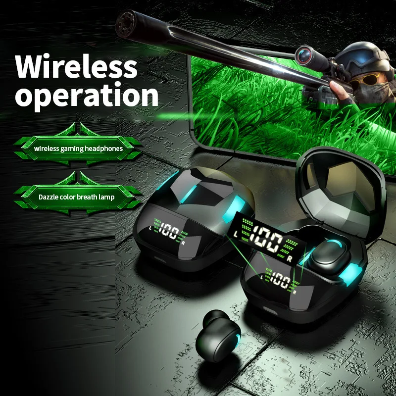 

G7s Bluetooth Gaming Headset Without Delay Gaming Headset for E-Sports TWS Mobile Game Competitive PUBG Music