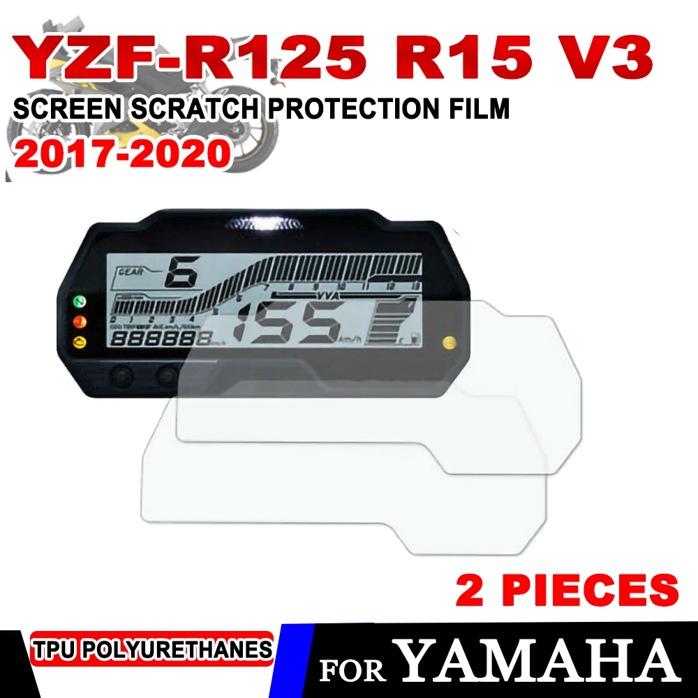 

For Yamaha R15 V3 2017 - 2020 2019 MT15 MT-15 YZF-R125 MT-125 MT125 Accessories Cluster Scratch Protection Film Screen Protector