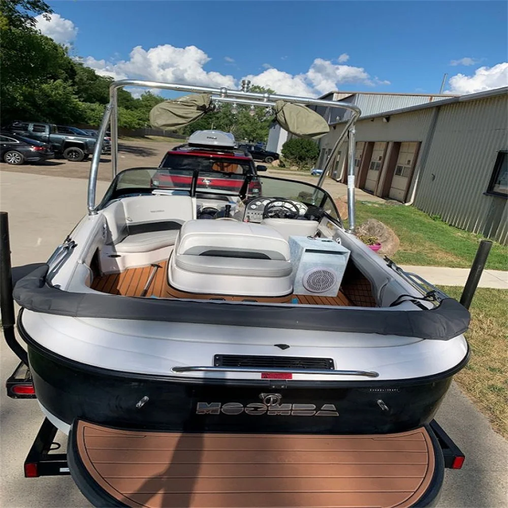 2003-2009 Moomba-1pc-69 3/16 x 25 9/16 Плавательная платформа для лодки EVA Teak Deck Floor Pad