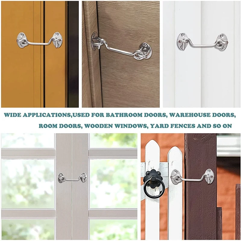 3 шт. фурнитура для дверного замка сарая 4-дюймовый замок раздвижной двери защелка