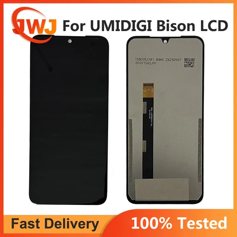 Протестированный ЖК-дисплей 6,3 дюйма для UMIDIGI Bison + сменный дигитайзер сенсорного экрана для ЖК-экрана UMIDIGI Bison