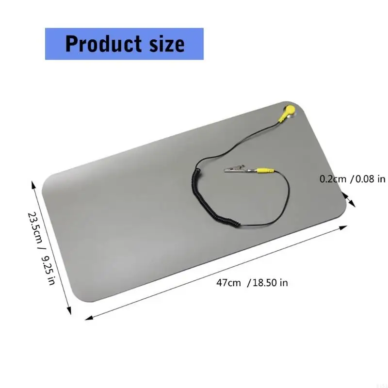 E15A Electronics Repair Antistatic Desk Mats установлены с линией заземления и ремнями запястья