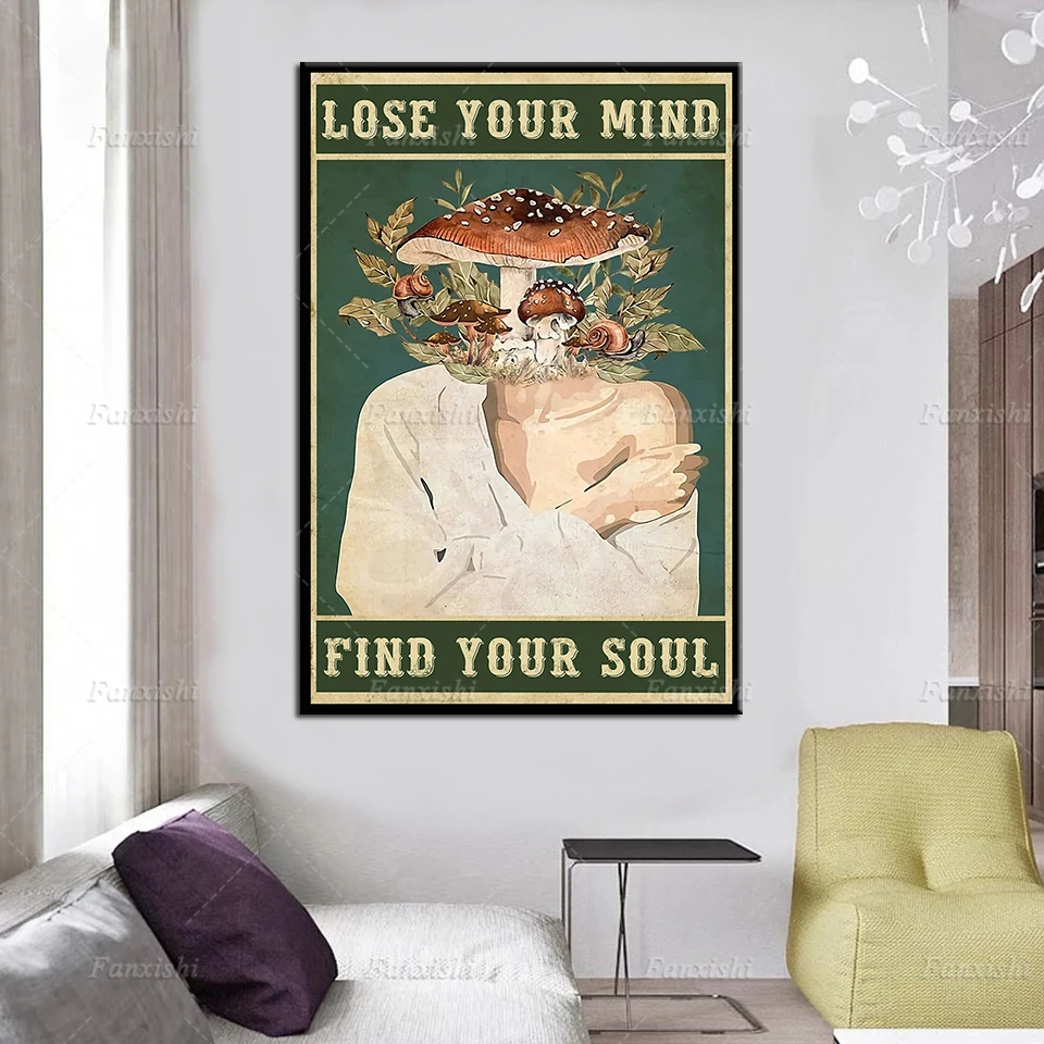 Постер с изображением головы горшка винтажный постер потерять My Mind Find Soul подарок