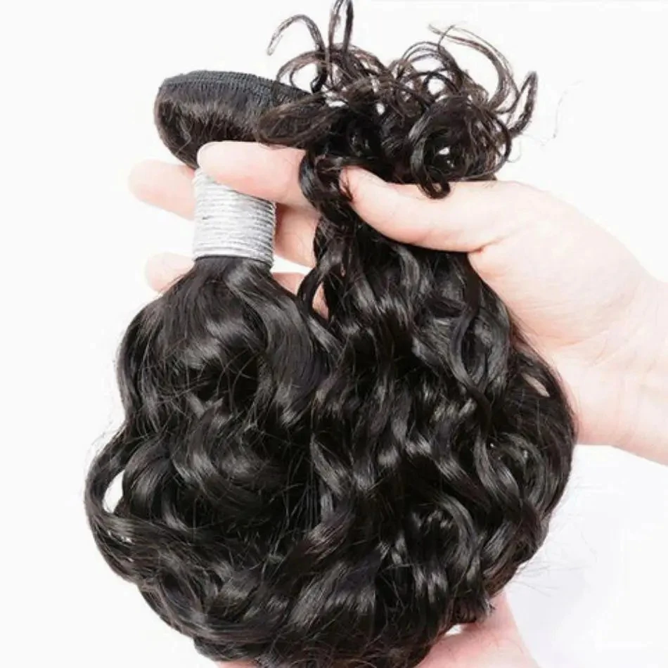 4 пучка плетения водных волн пучки человеческих волос натуральный цвет 8-30 дюймов
