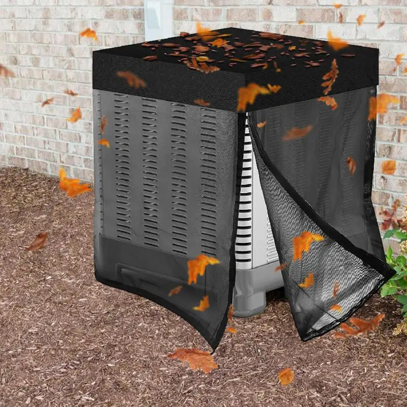 

Сетчатый Чехол для кондиционера, съемная верхняя часть для внешнего блока, защита центрального блока переменного тока от листьев и пыли