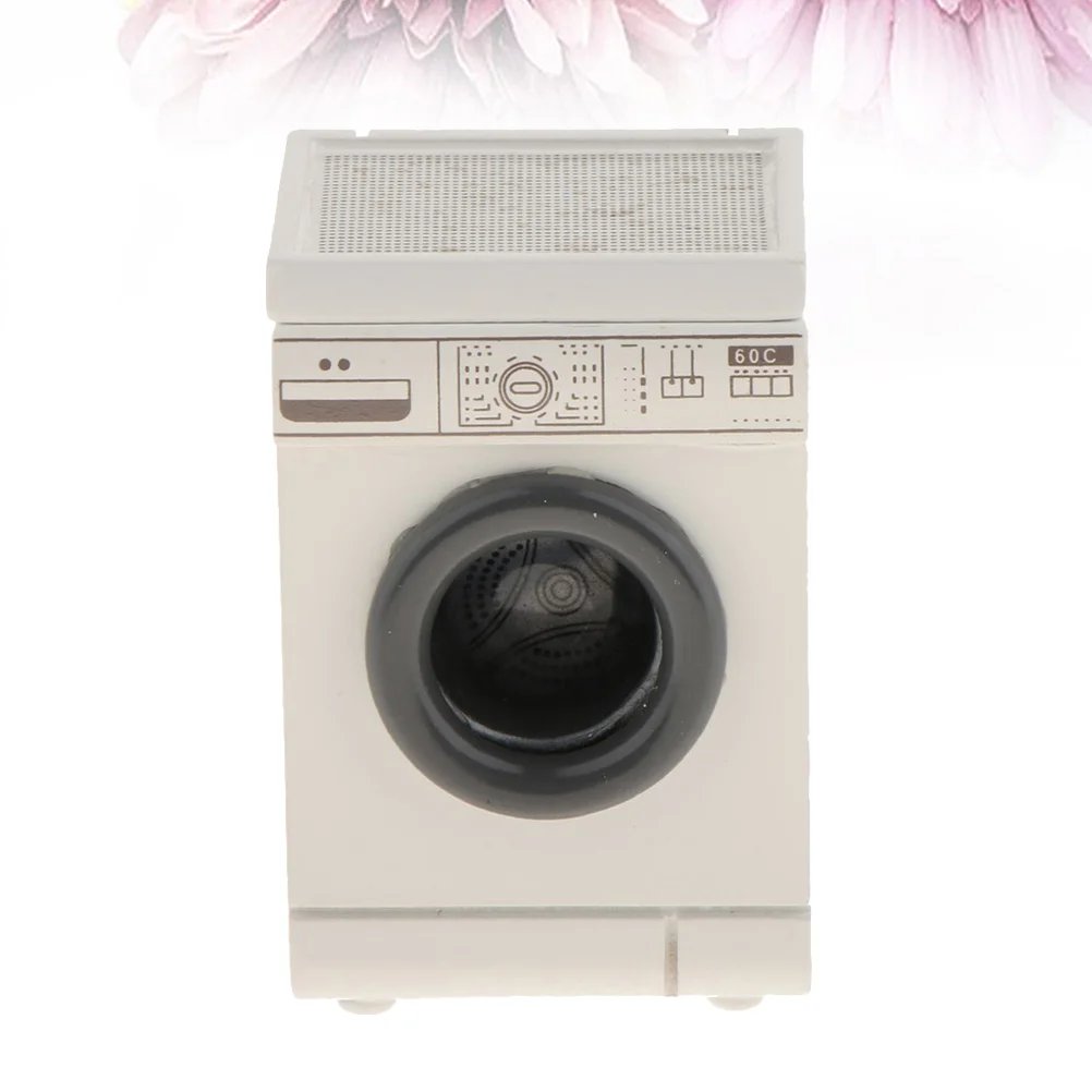 

Miniature Furniture Decoration Miniture Ornament Mini Washer 12 Supplies Wooden Accessories