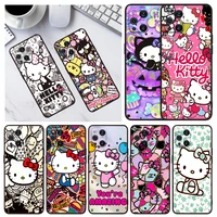 hot hello kitty cute for oppo a53s a72 realme gt neo2 q3s gt2 q3 v15 9 9i pro c20 c21 narzo 50i 50a black phone case