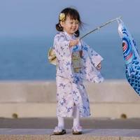 children kimono girls japanese dress spring performance tradition