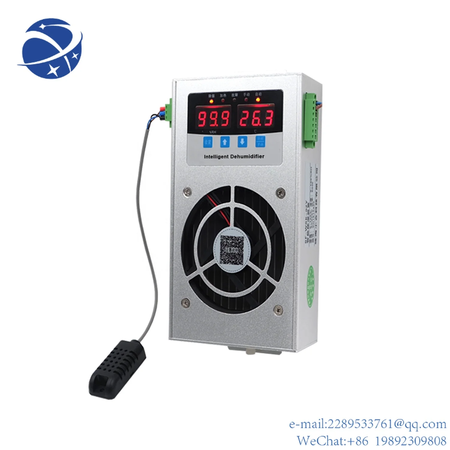 

Промышленный регулируемый регулятор влажности YYHC, автоматический антиконденсатный осушитель воздуха для шкафа переключения передач с RS485 MODBUS